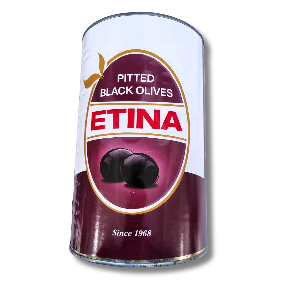 Pitted Black Olives - Etina