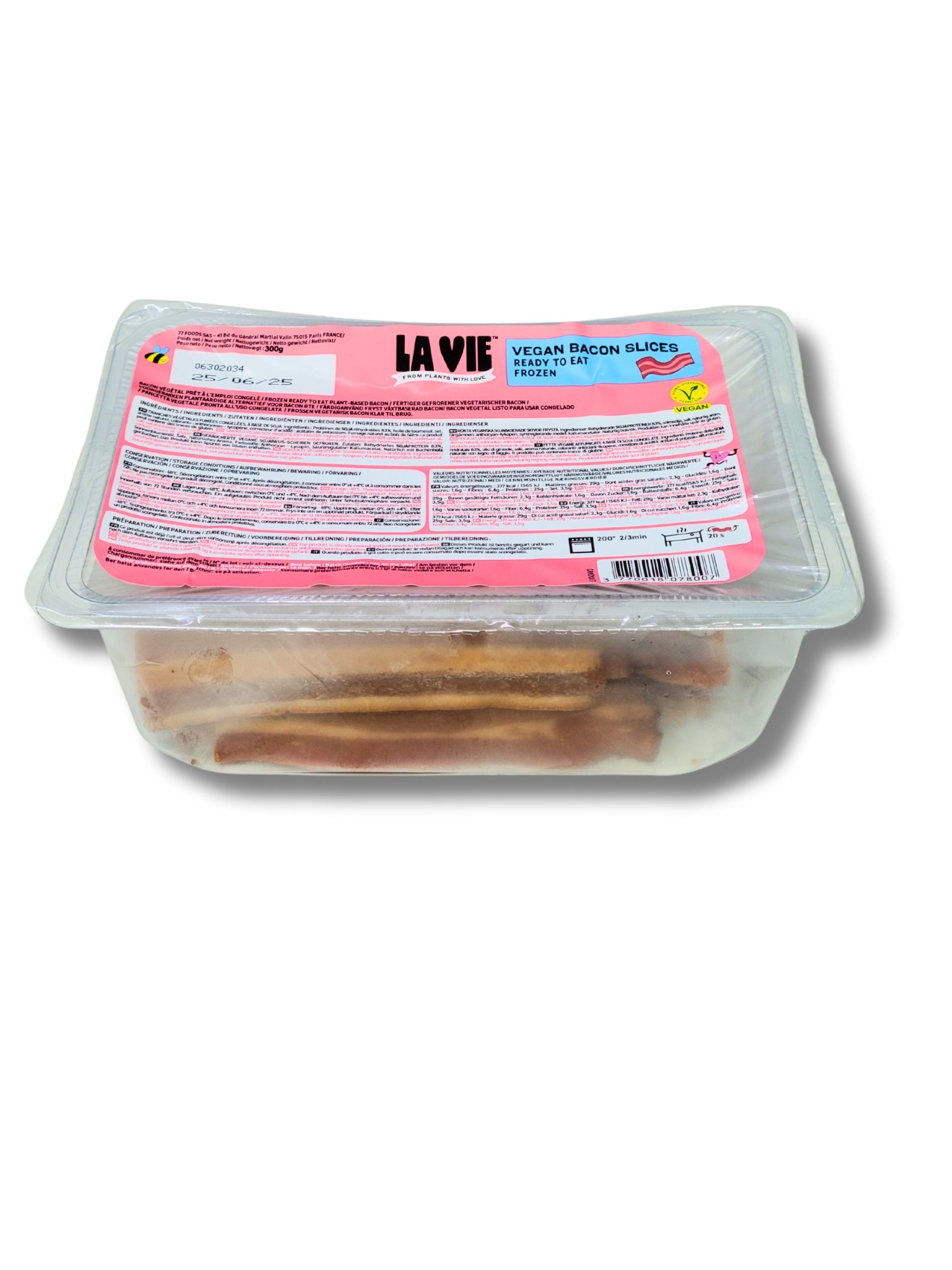 Frozen Vegan Bacon Rashers