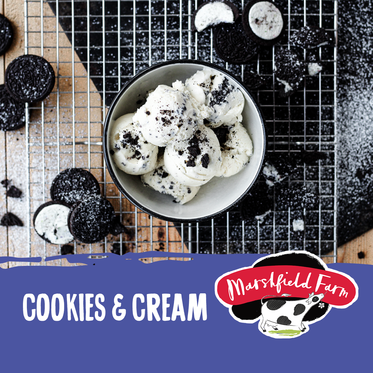 Ice Cream Marshfield Cookies&Cream 5ltr