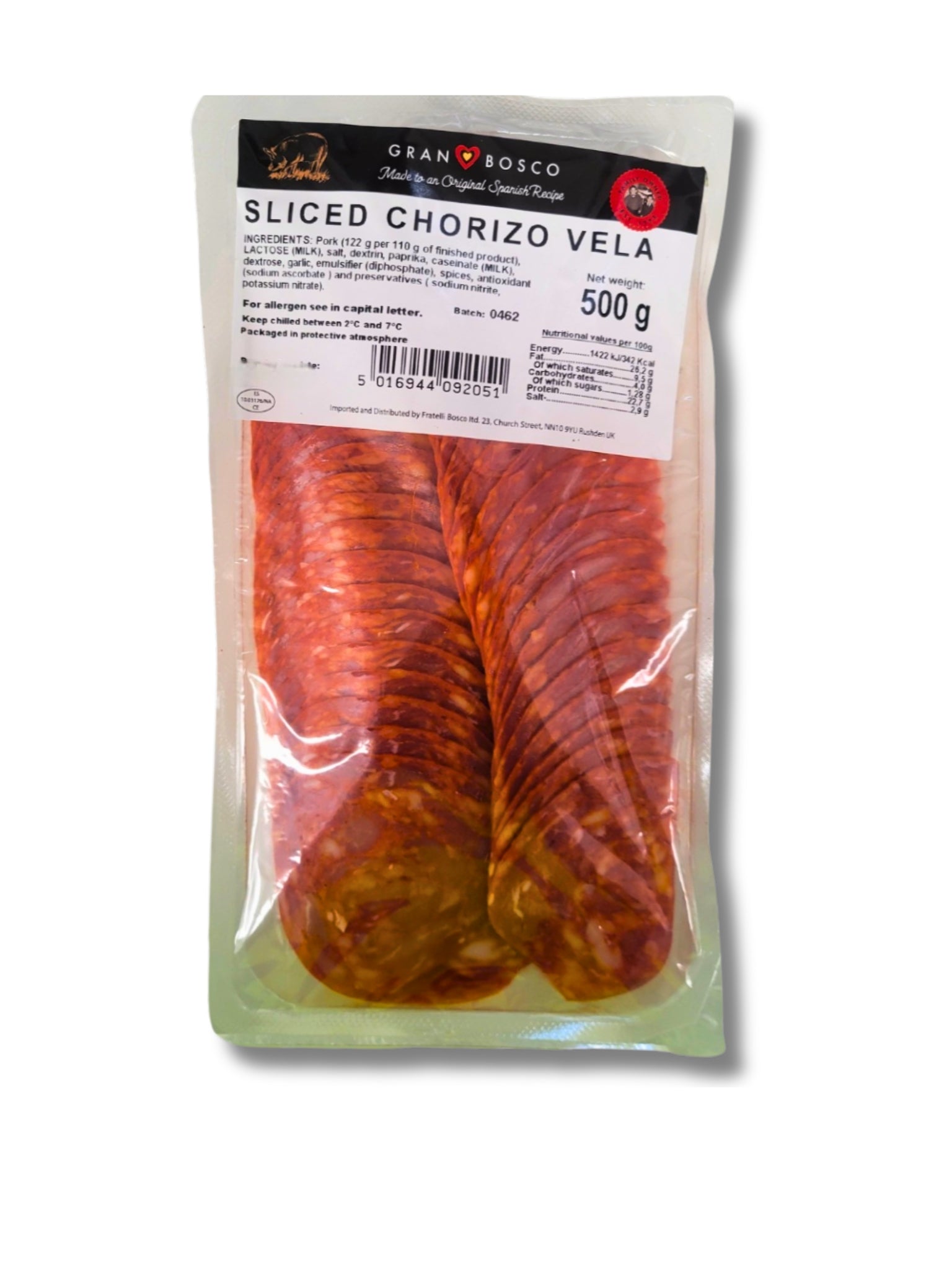 Chorizo Sliced