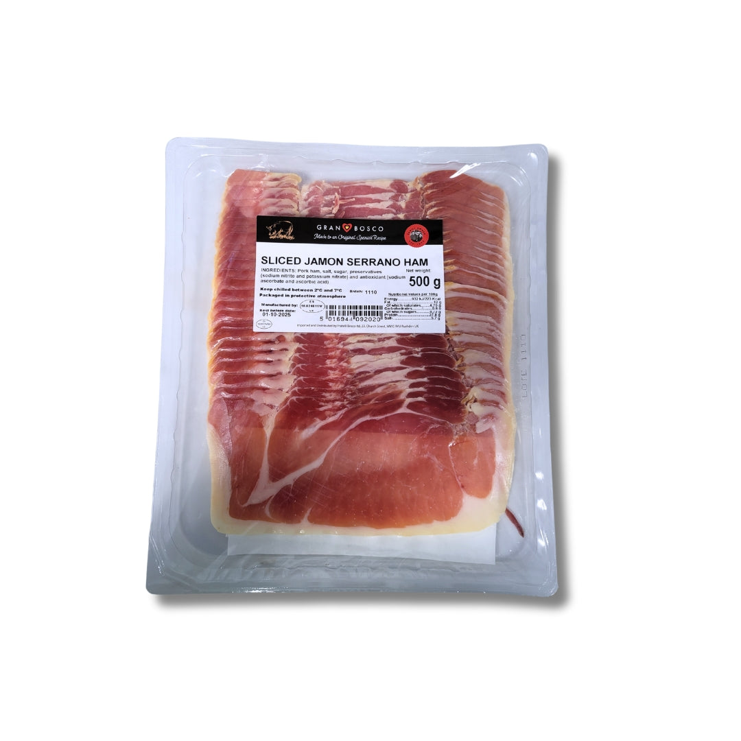 Sliced Jamon Serrano Ham