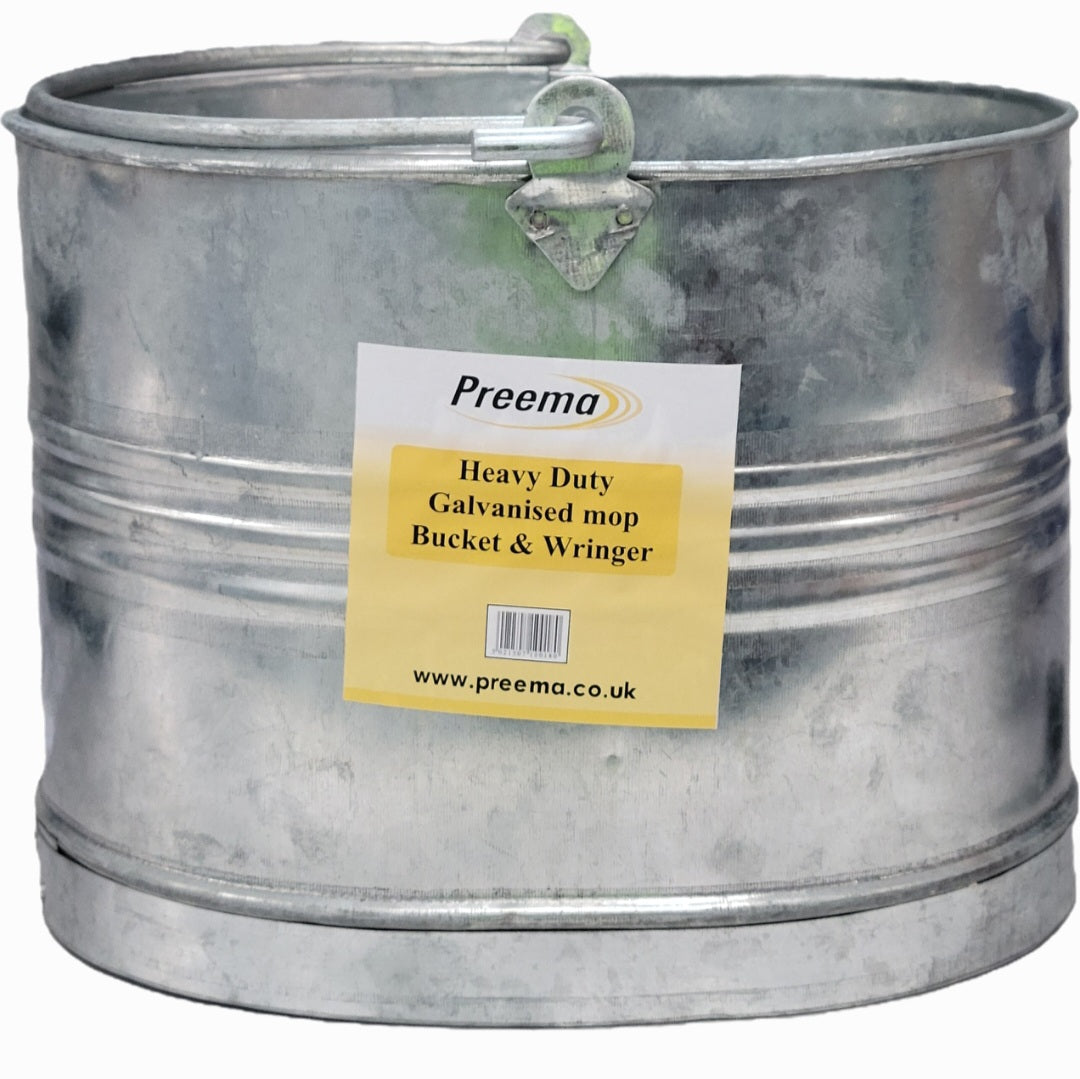 Galvanised mop bucket & wrin