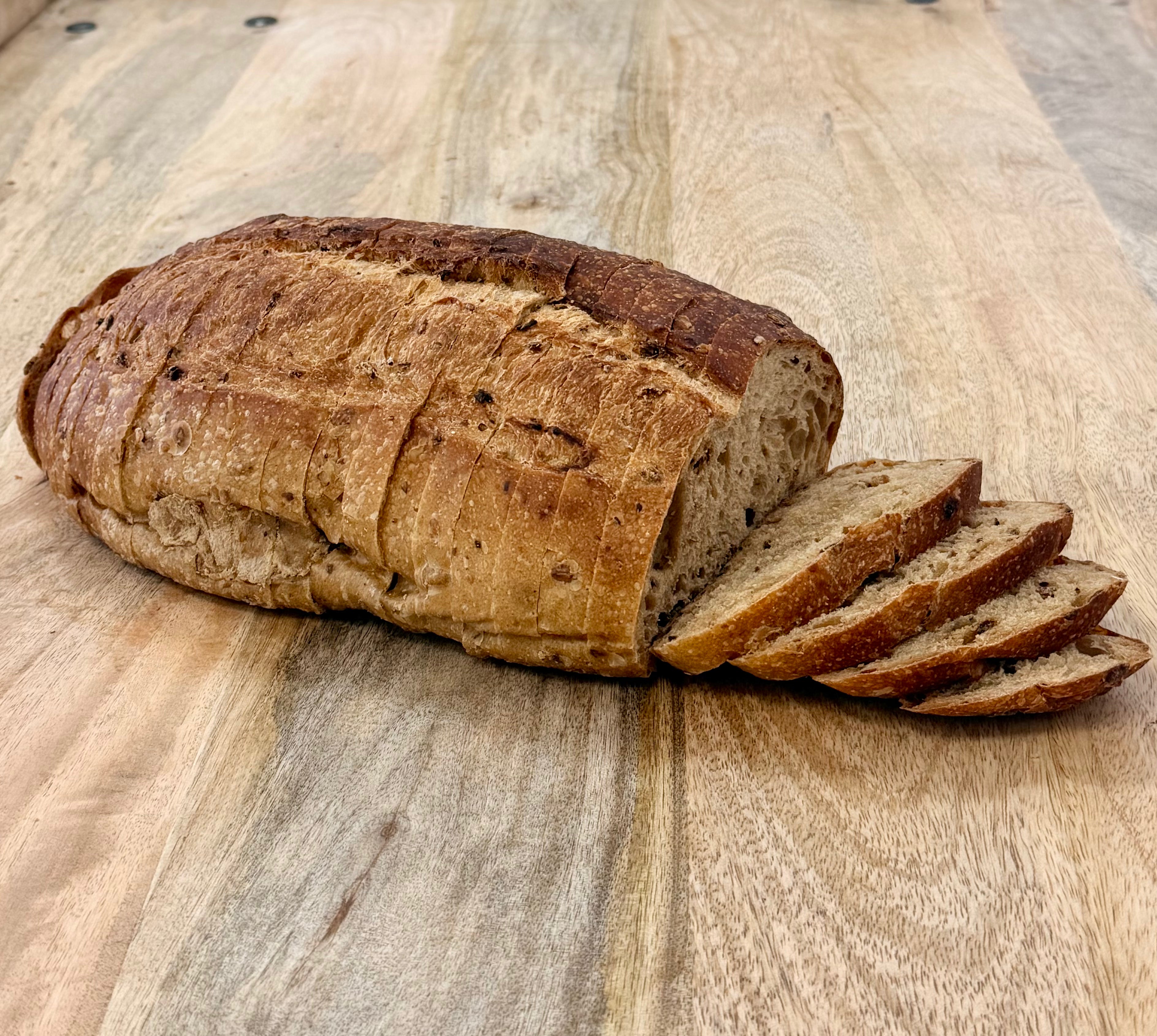 Coburn and Baker - Fresh Granary Sourdough Bread Sliced