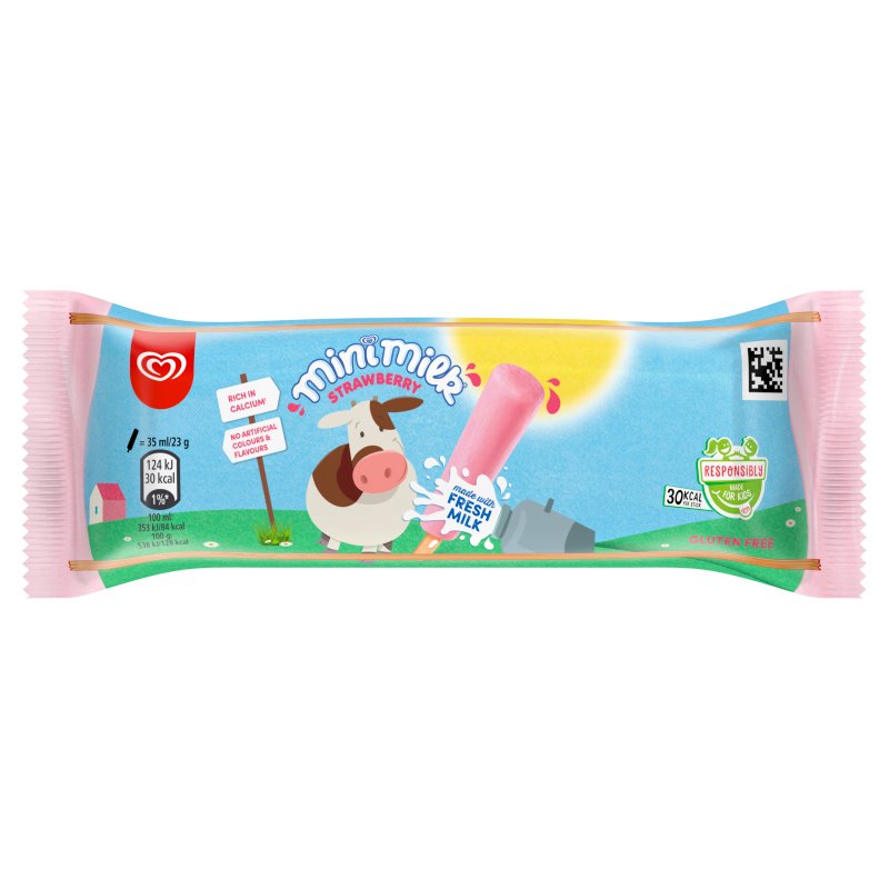 Ice Cream - Mini Milk Strawberry