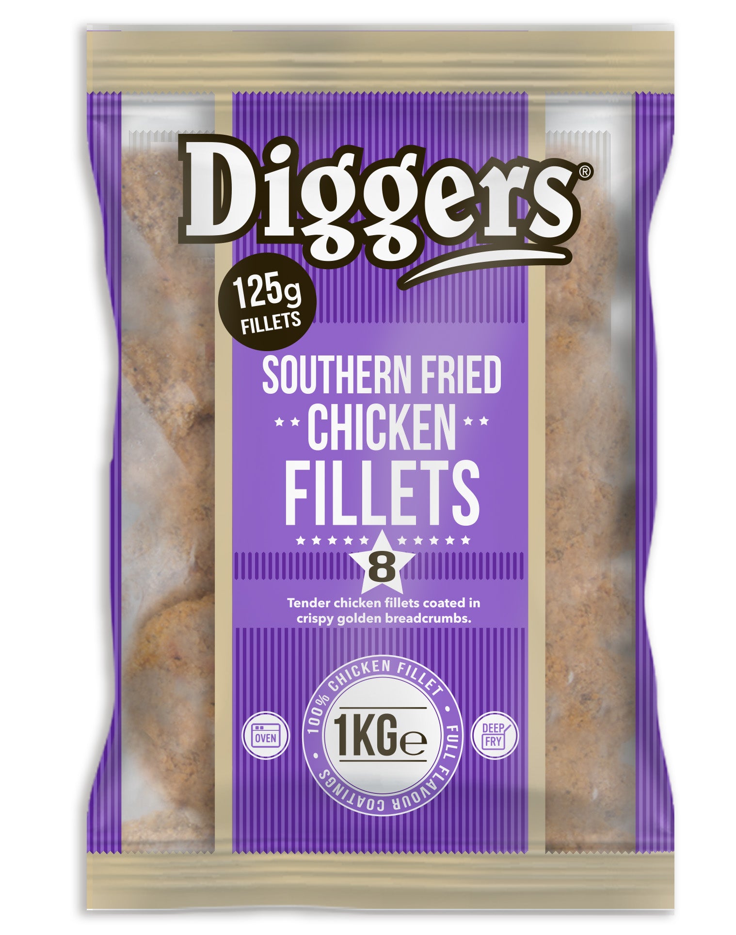 Frozen Southern fried Chicken fillets