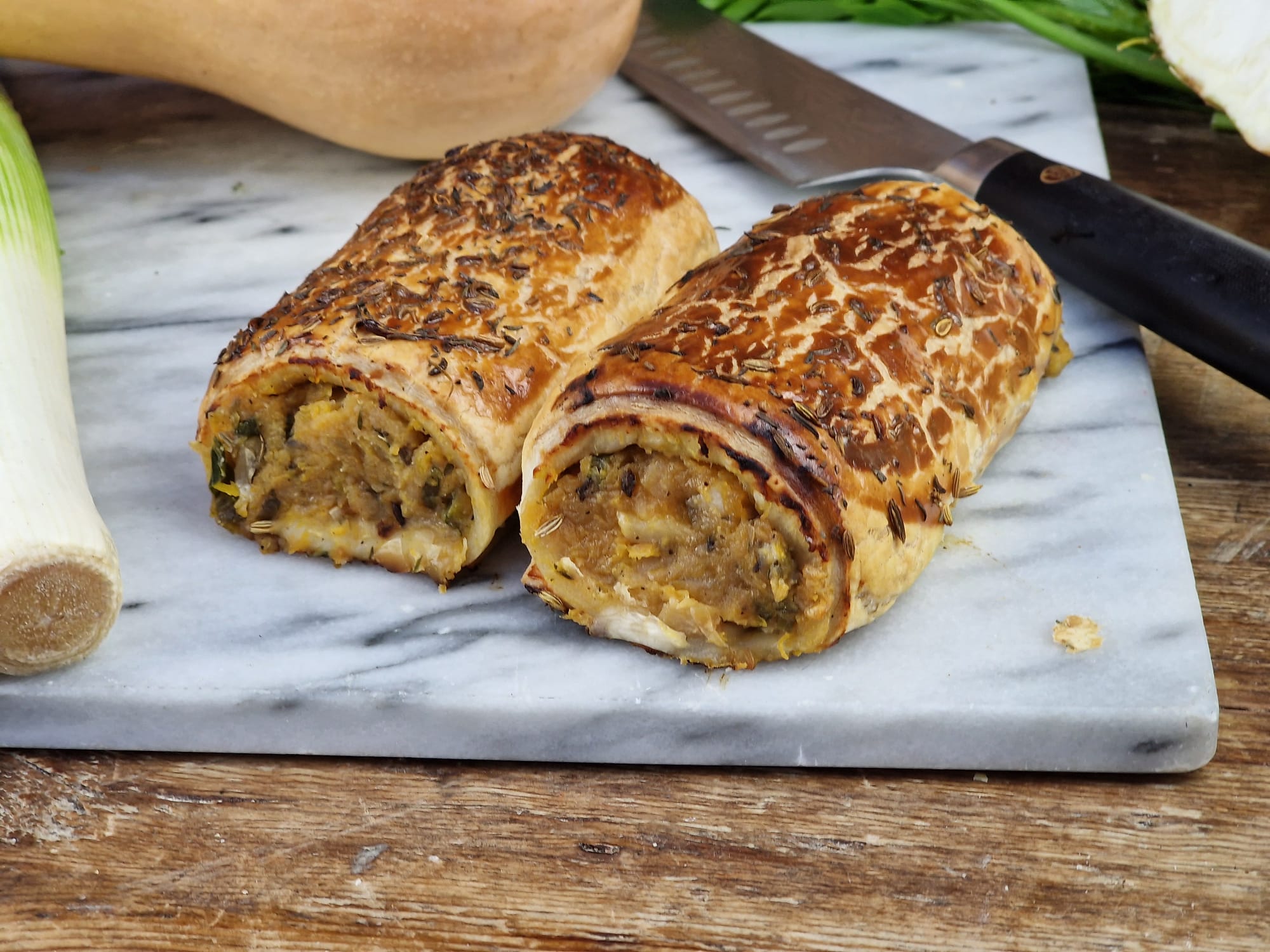 Butterbean Squash Marmite Roll