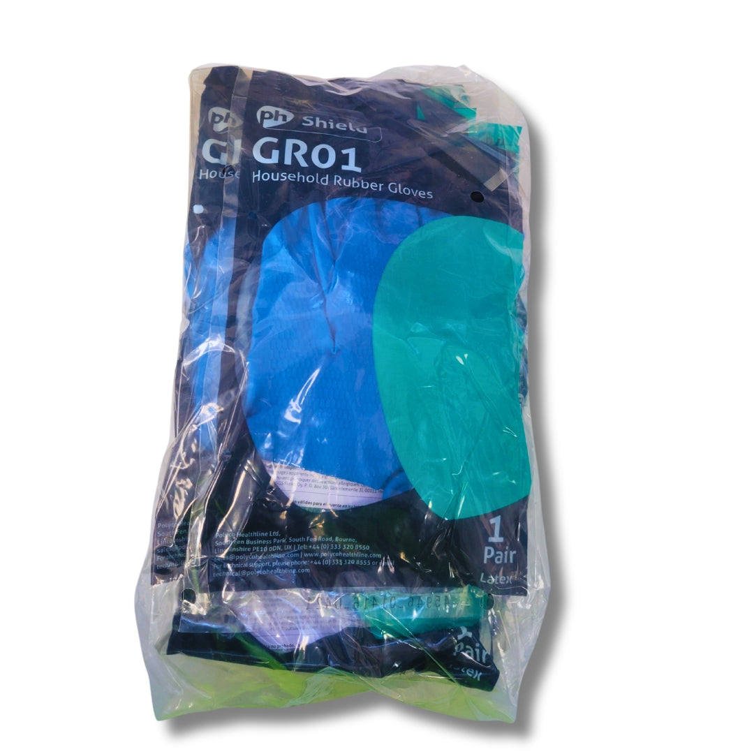 Washing Up Rubber Gloves L
