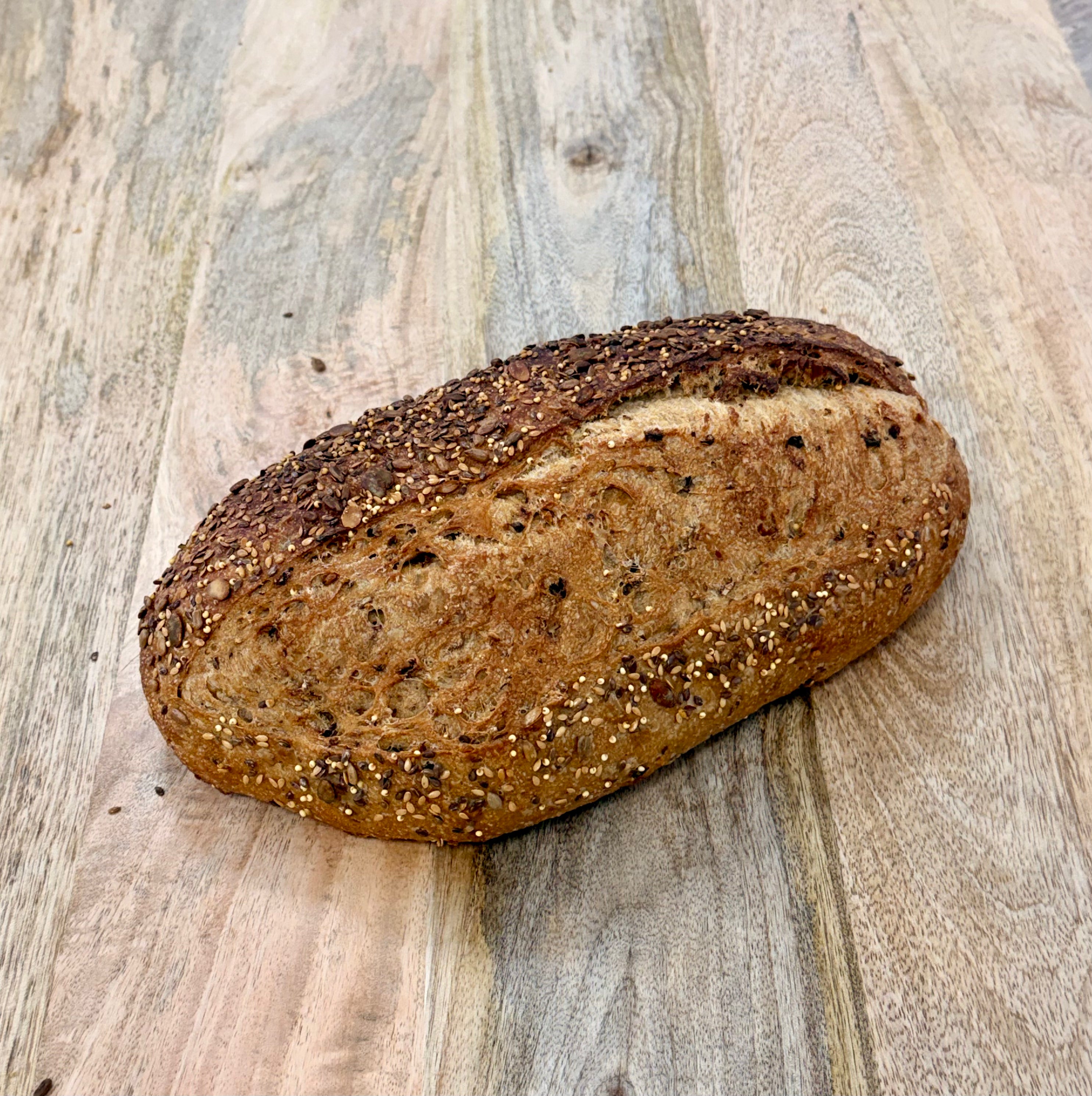 Coburn and Baker - Multiseed Sourdough Bread Unsliced