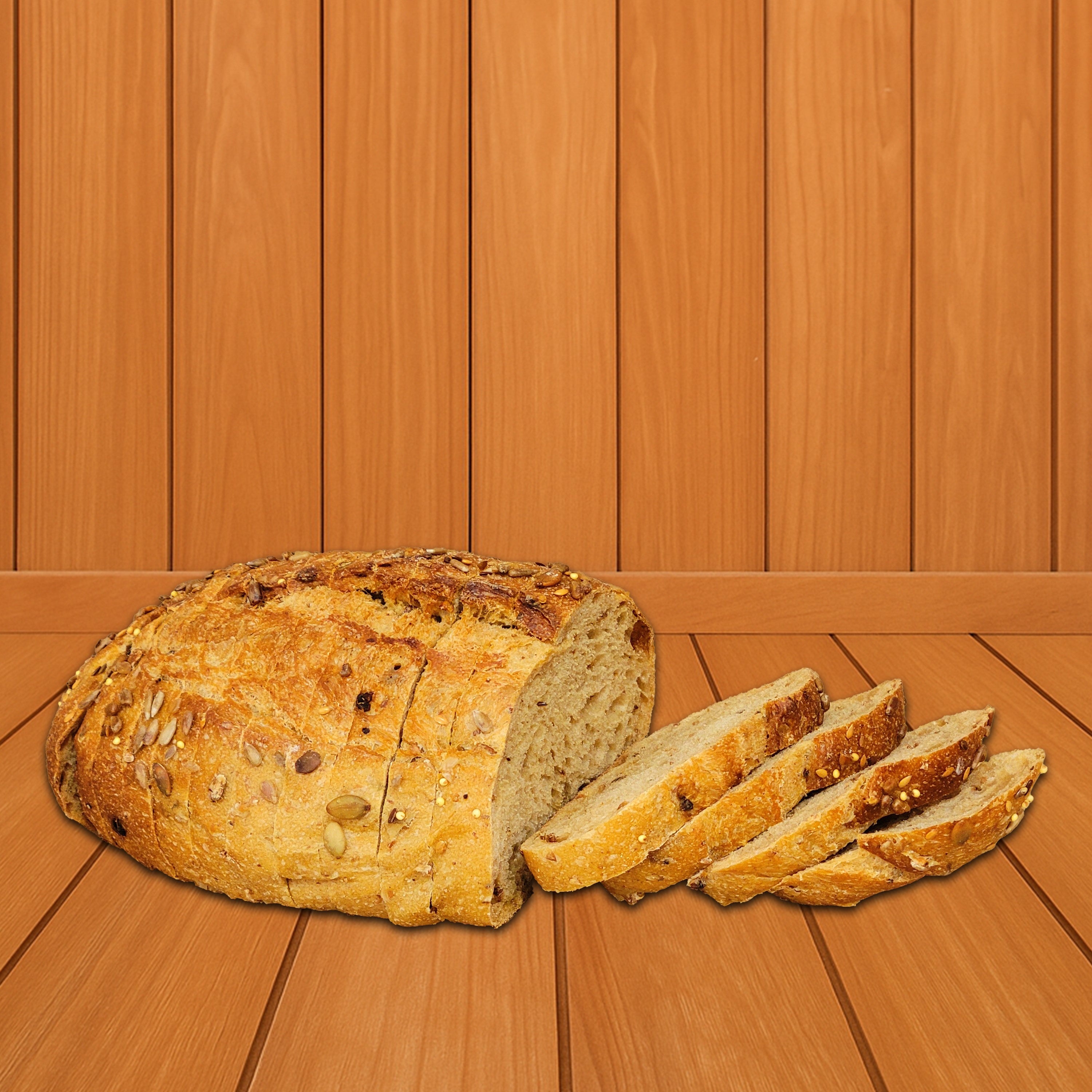 Coburn and Baker - Multiseed Sourdough Bread Sliced