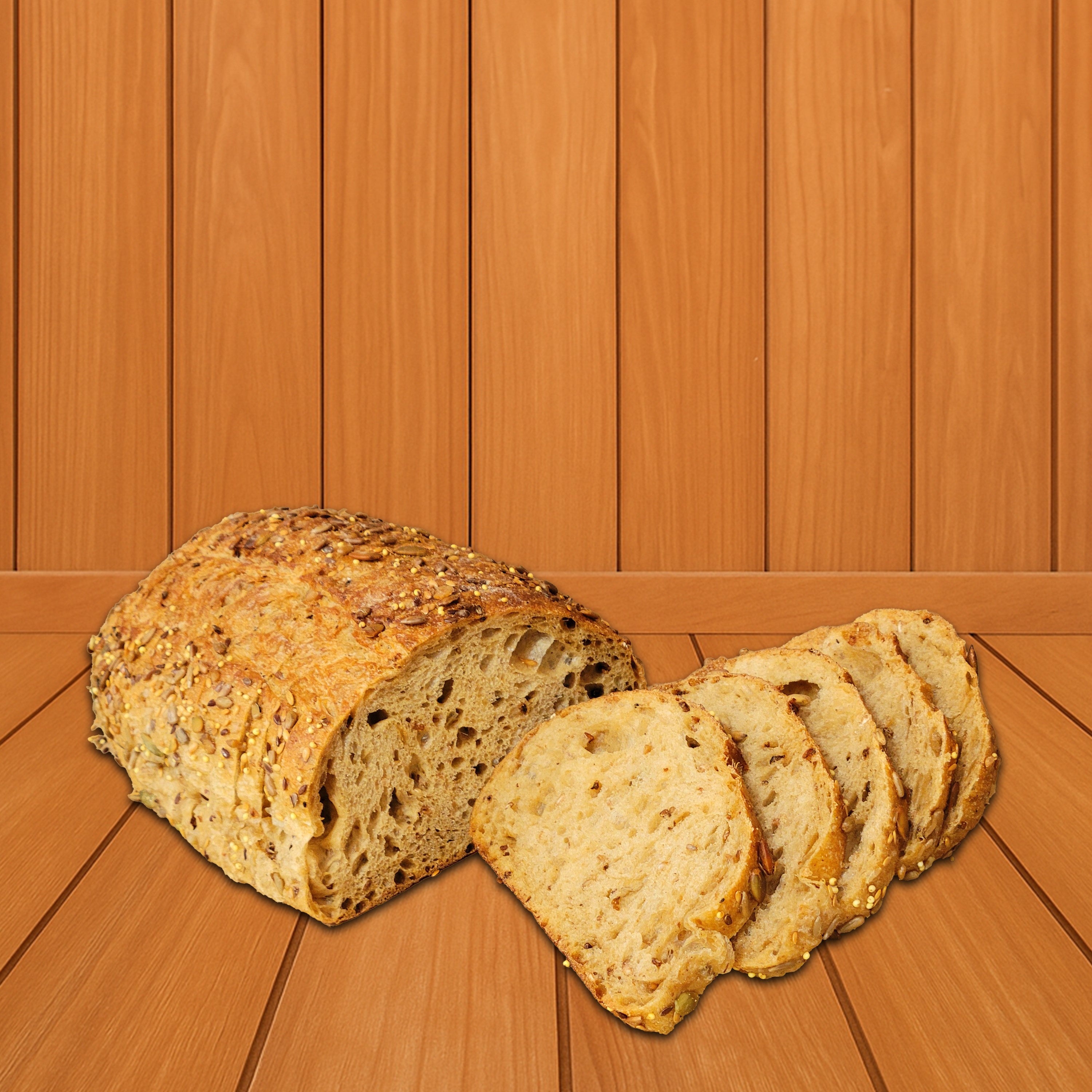 Coburn and Baker - Multiseed Sourdough Bread Sliced
