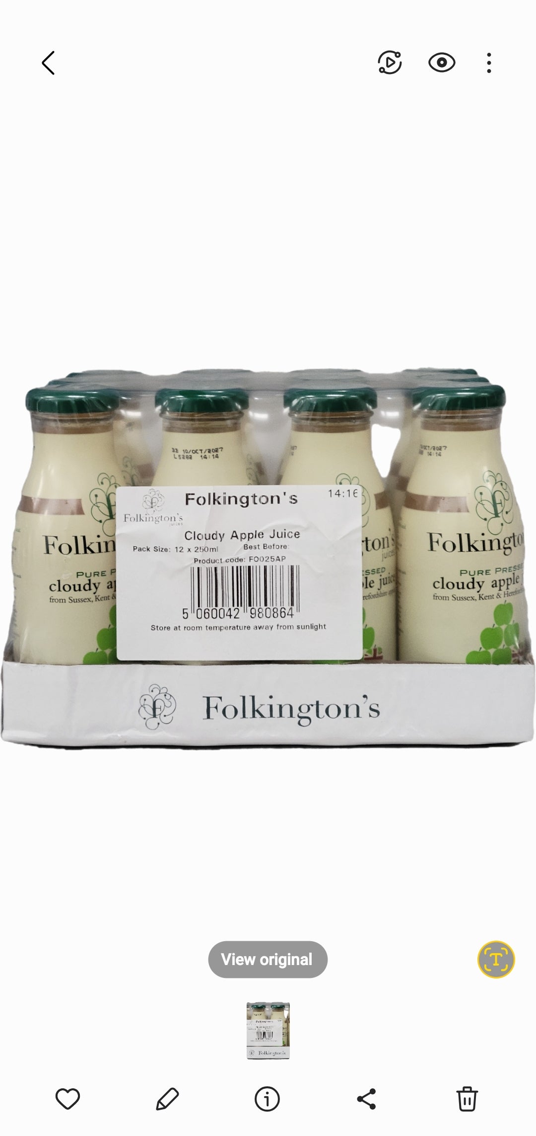 Folkington's Apple Juice